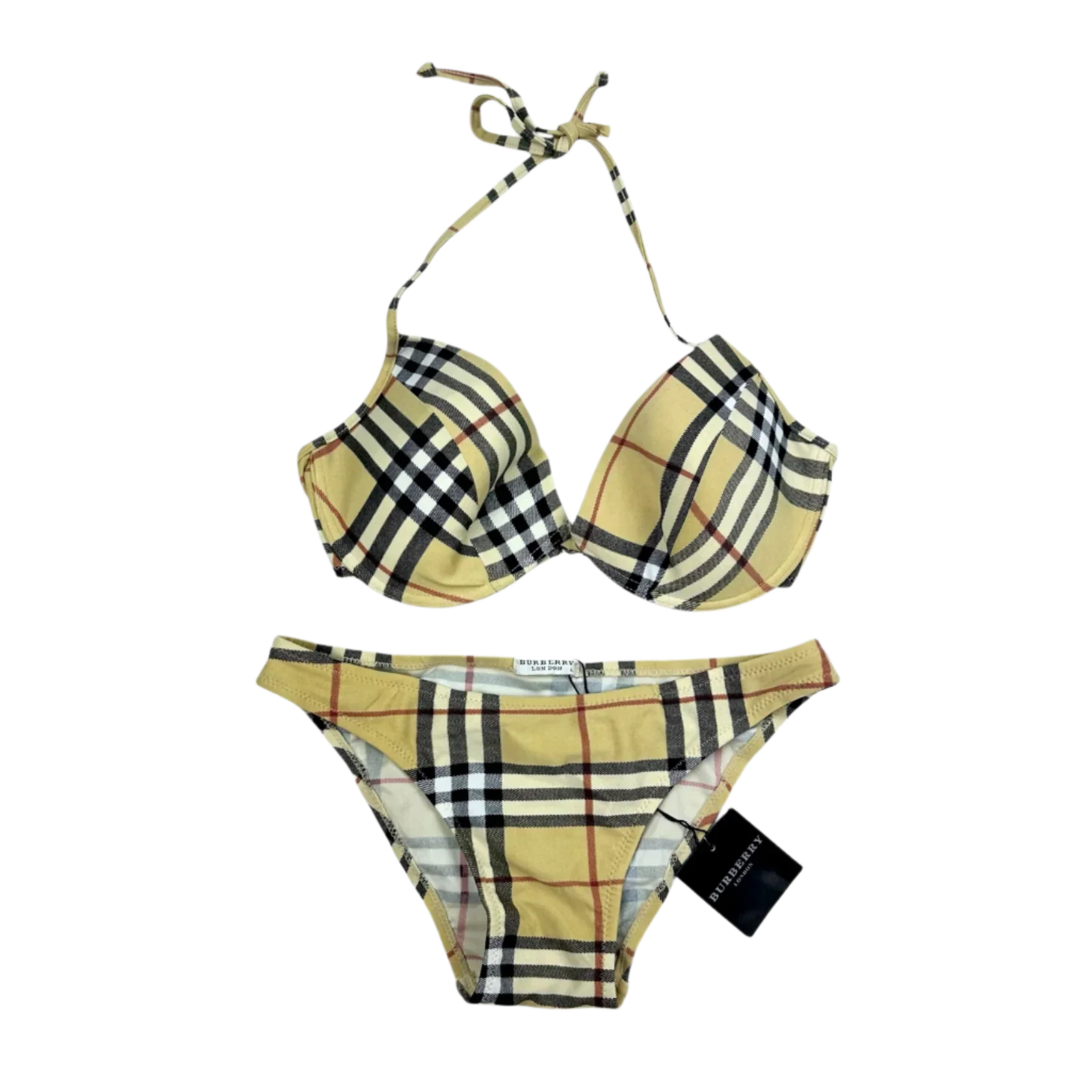 Deadstock Burberry Nova Check Bikini (S)