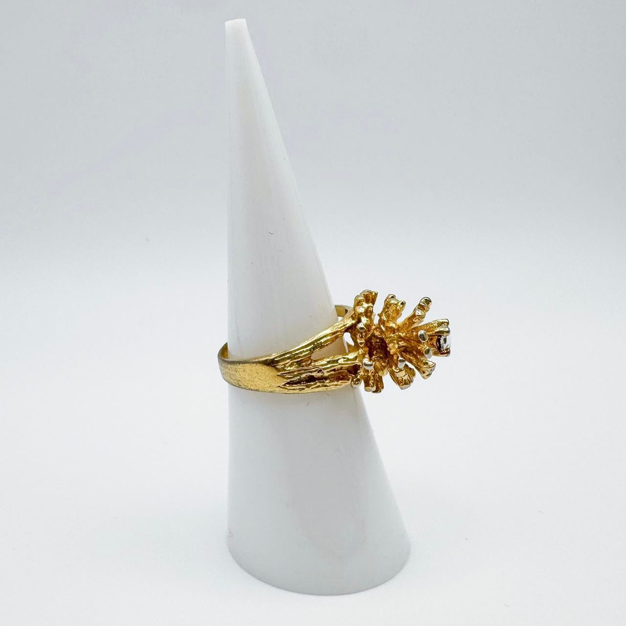 18K Gold Plated Flower Ring (6)