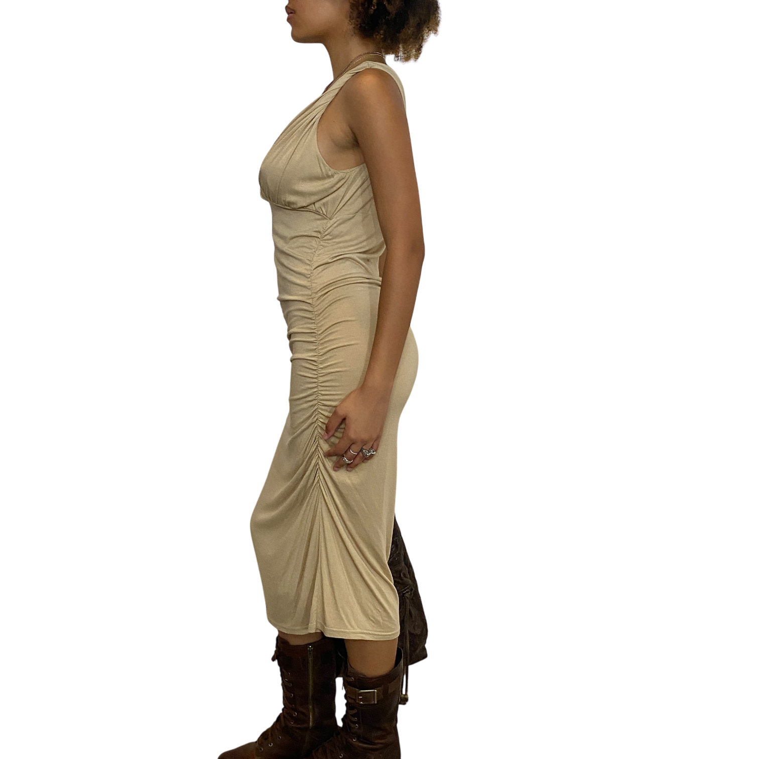 Vintage Morgan De Toi Draped Dress (M)