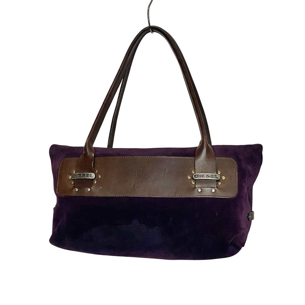 Vintage Diesel Suede Purple Bag