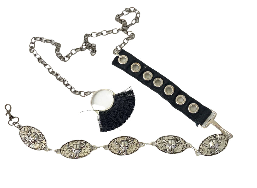 Mixed Media Chain Belt