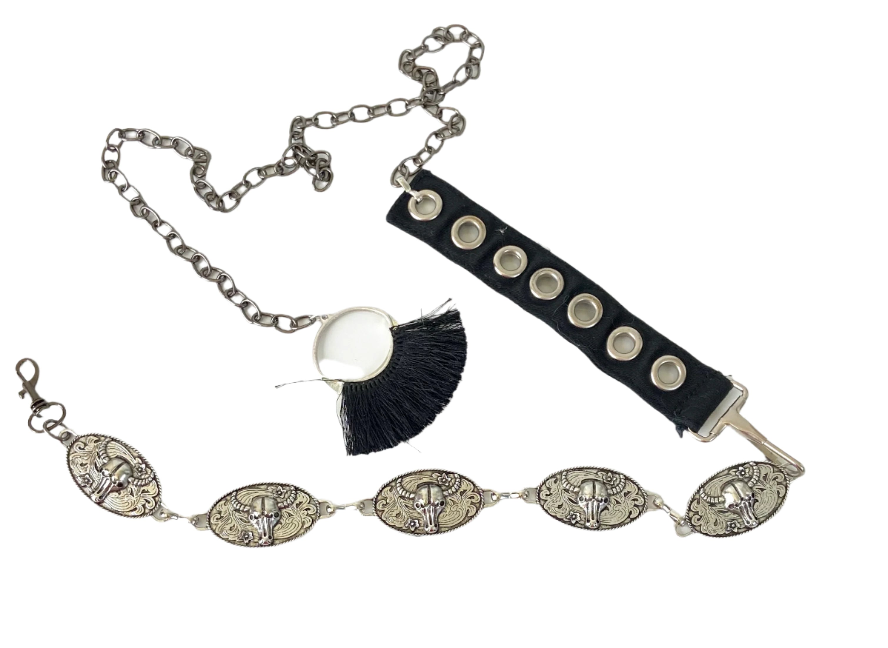 Mixed Media Chain Belt