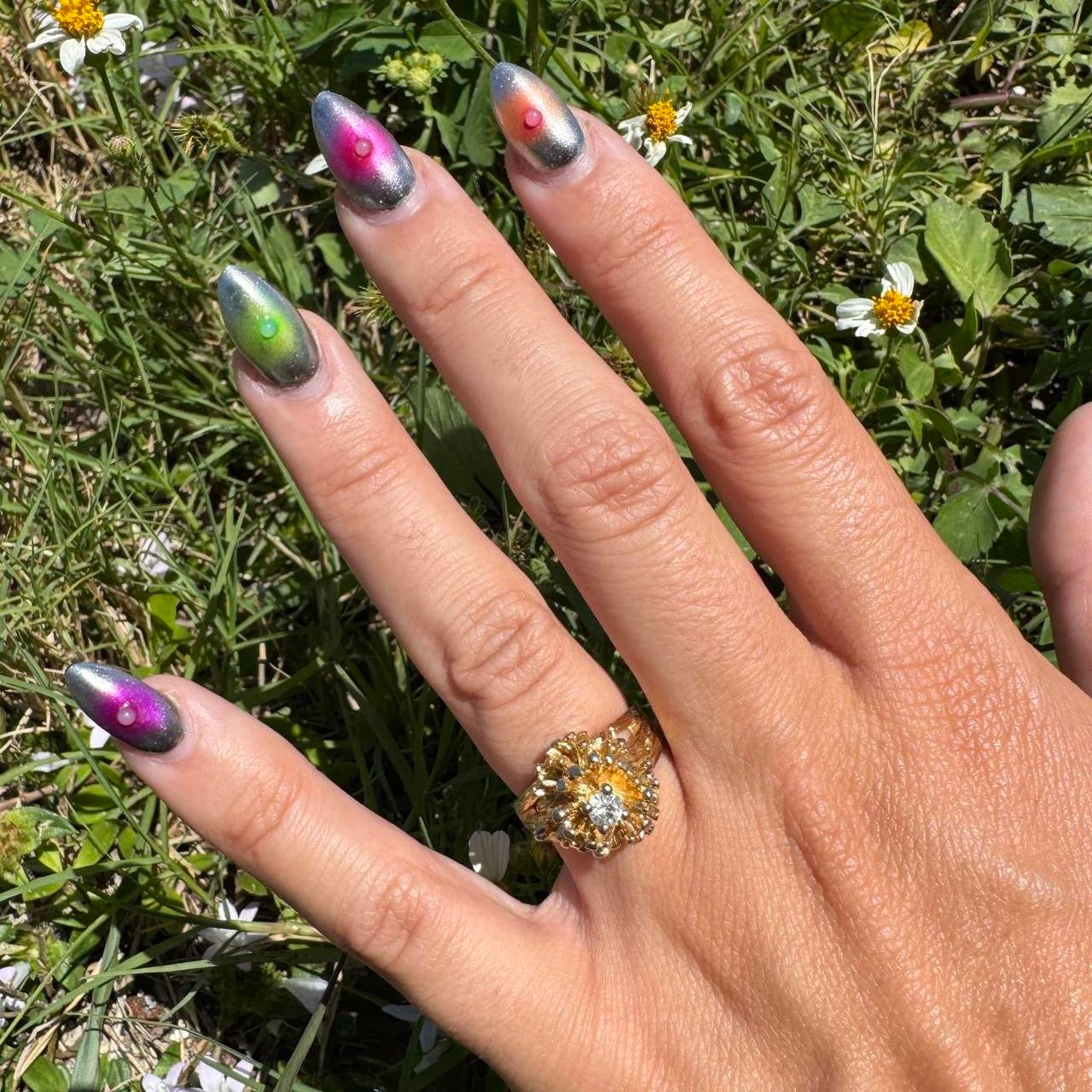 18K Gold Plated Flower Ring (6)