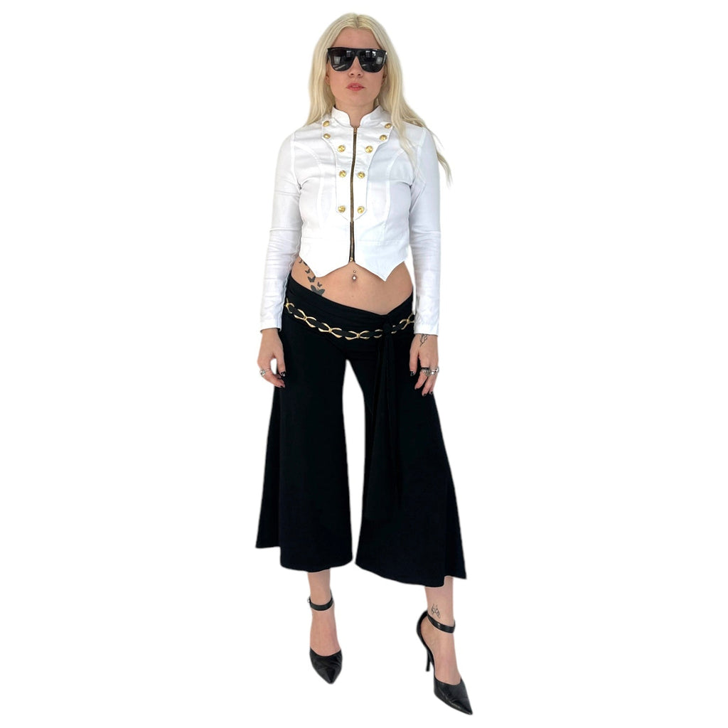 Military Style Zip Up Longsleeve (S)