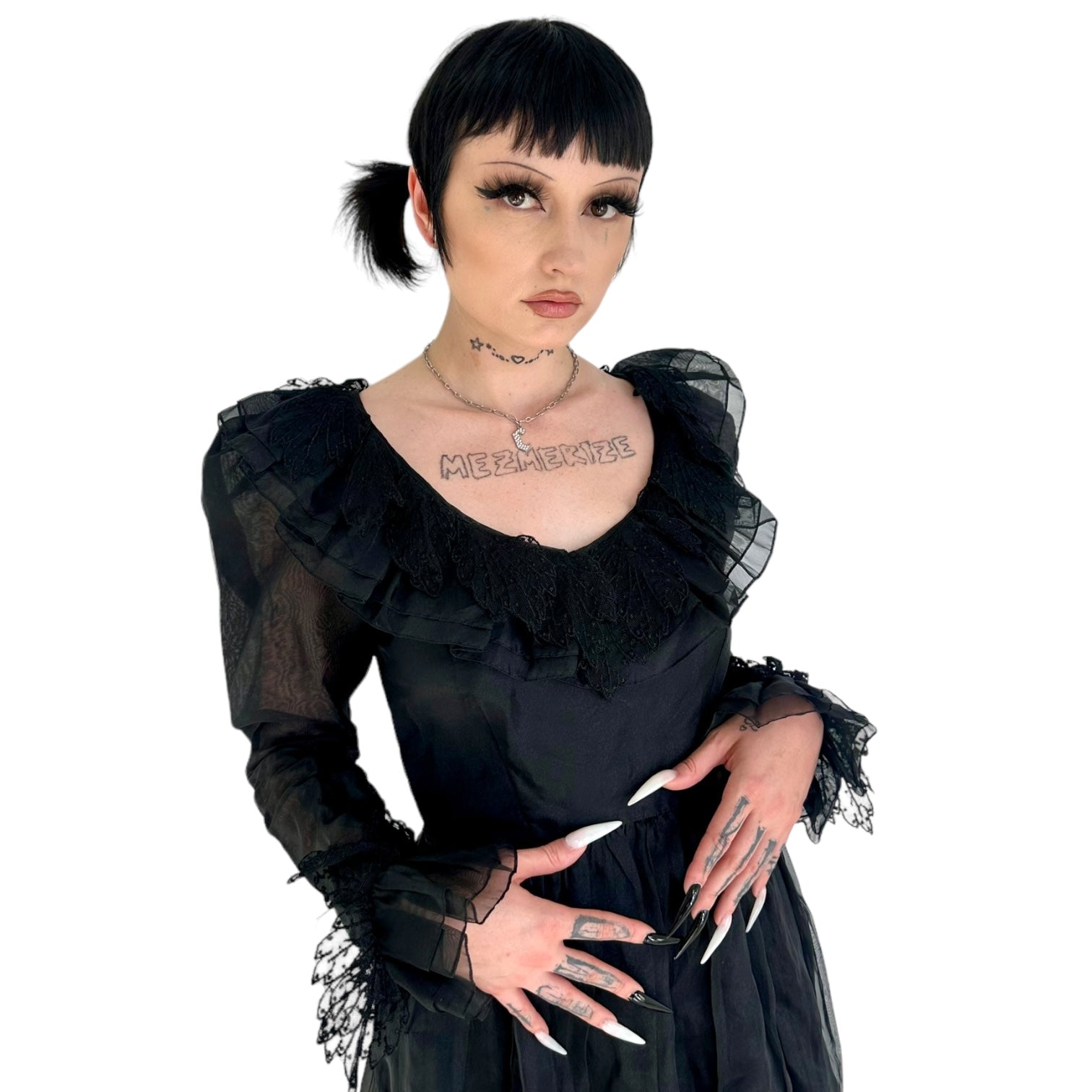Whimsigoth Vintage Dress (S)