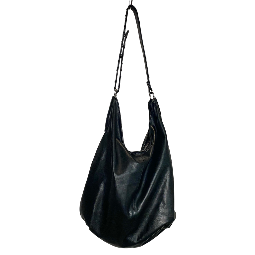 Vintage Black Leather Diesel Bag