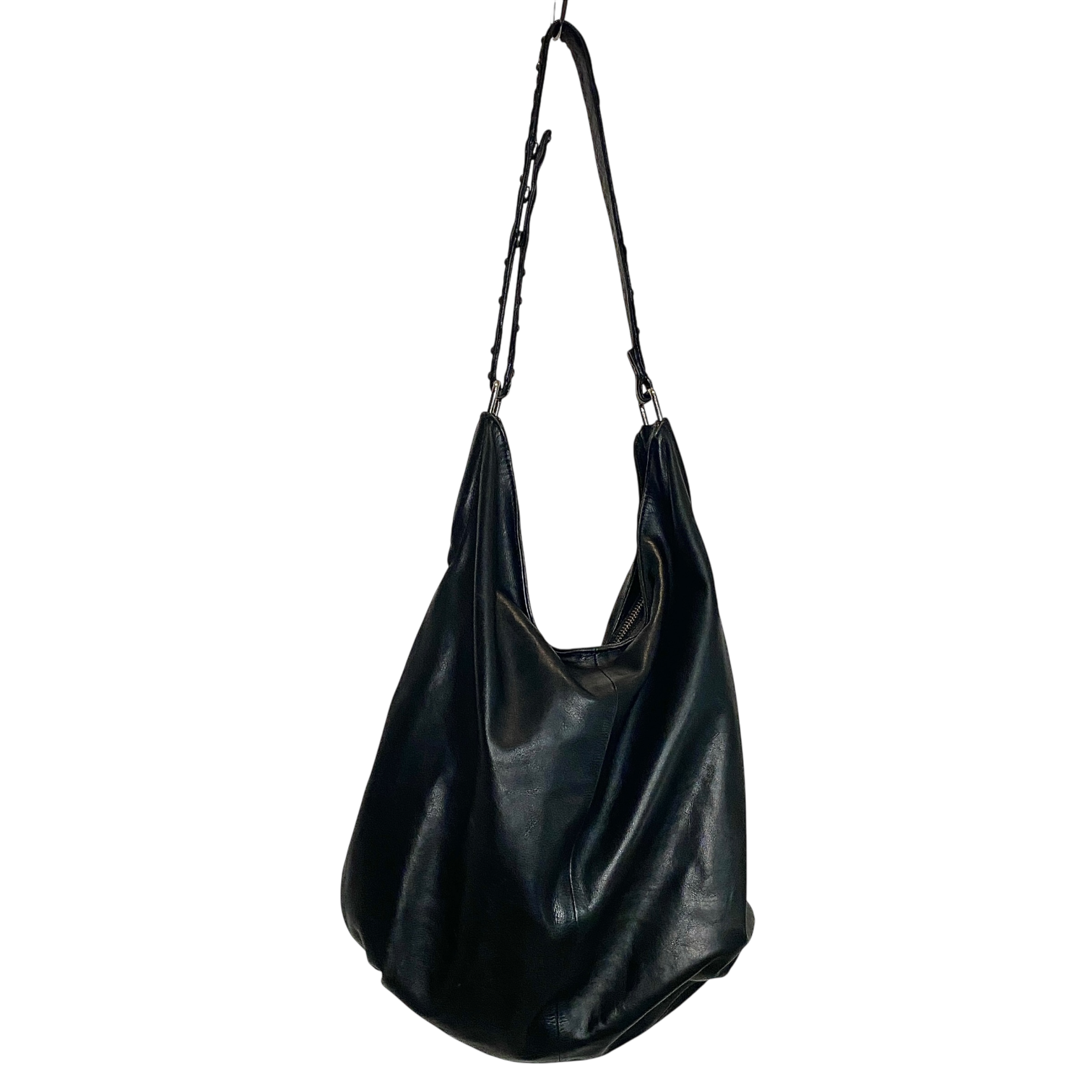 Vintage Black Leather Diesel Bag