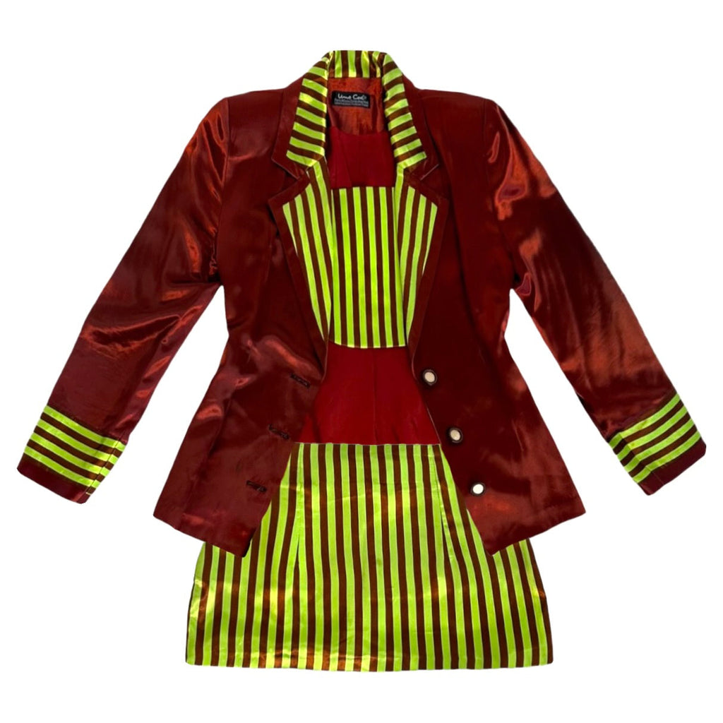 90s Striped Suit Set (XS)