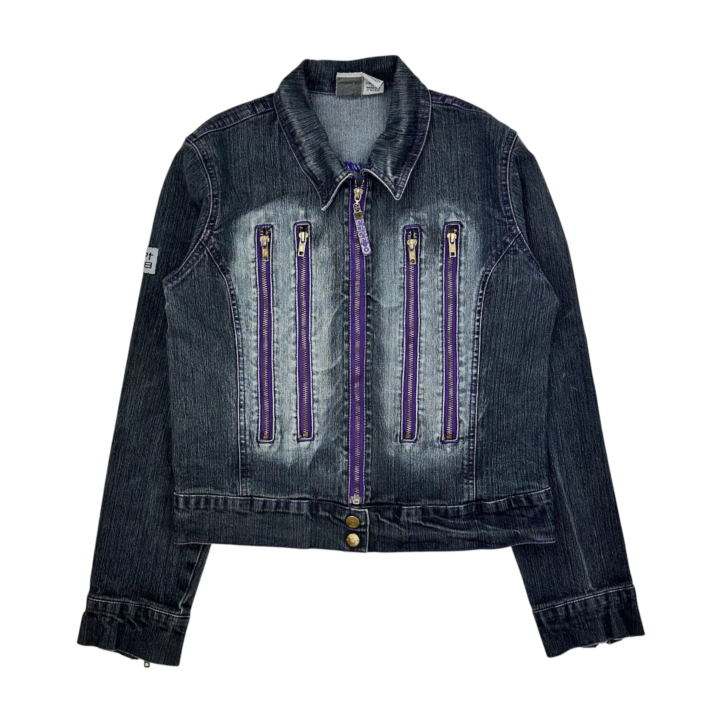 Zip Detail Denim Jacket (S)