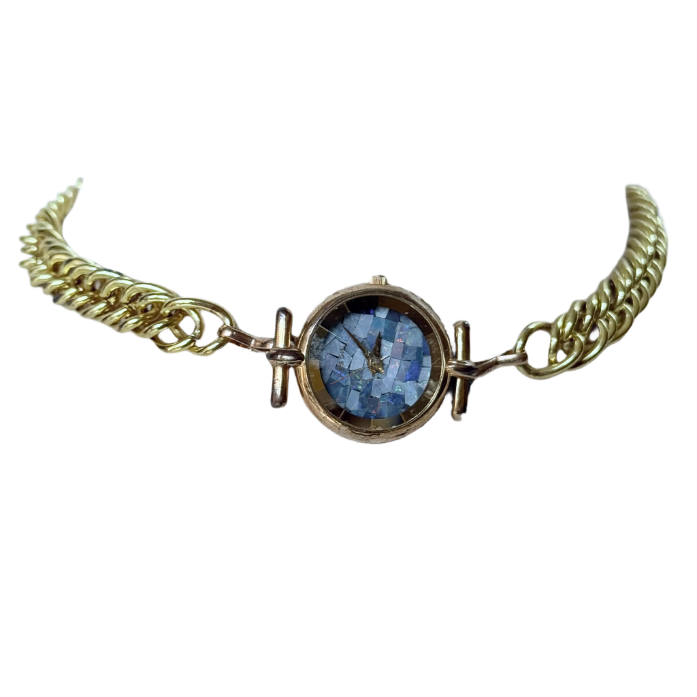 Aquamarine Gold Watch Choker