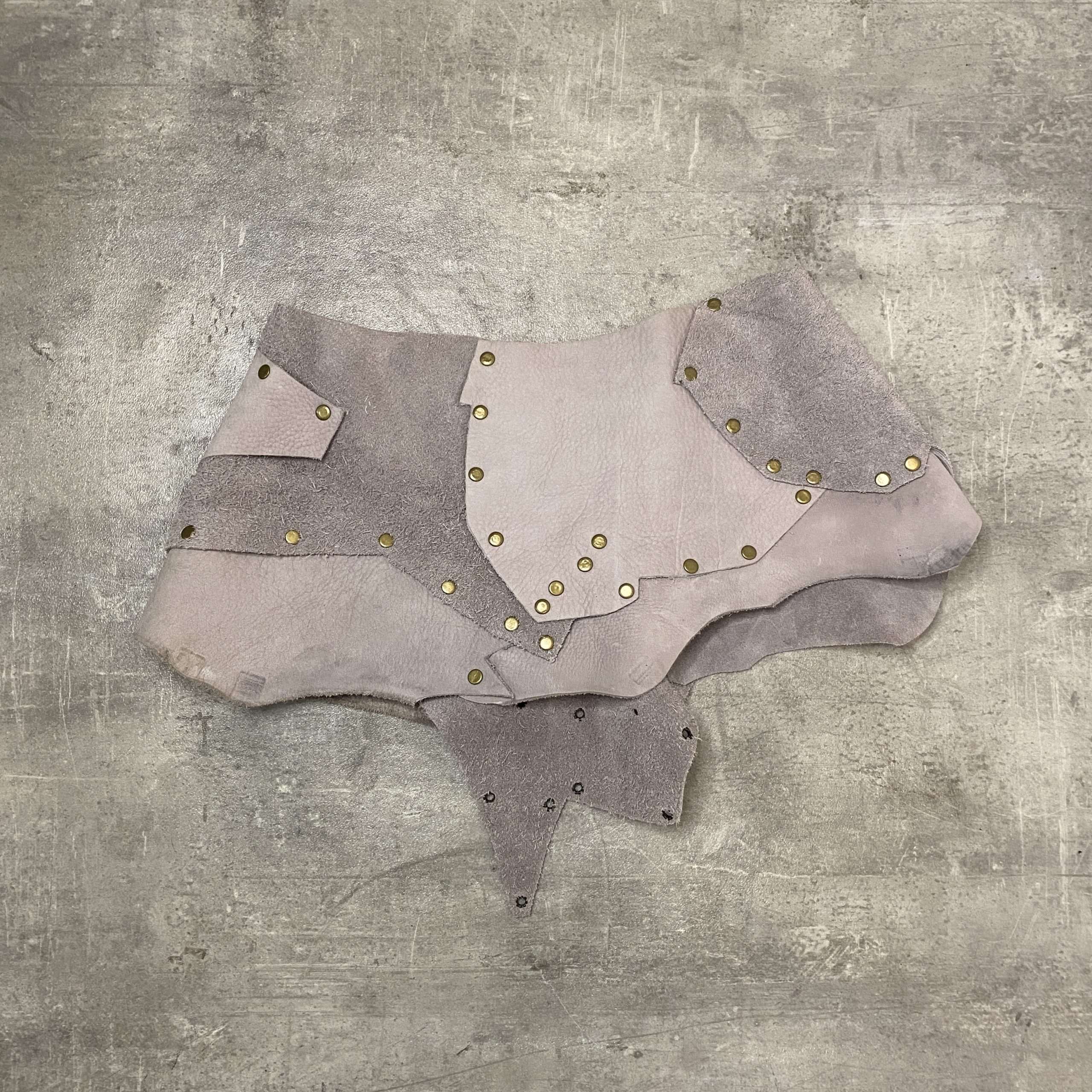 Vintage Leather Studded Belt Skirt (S-L)