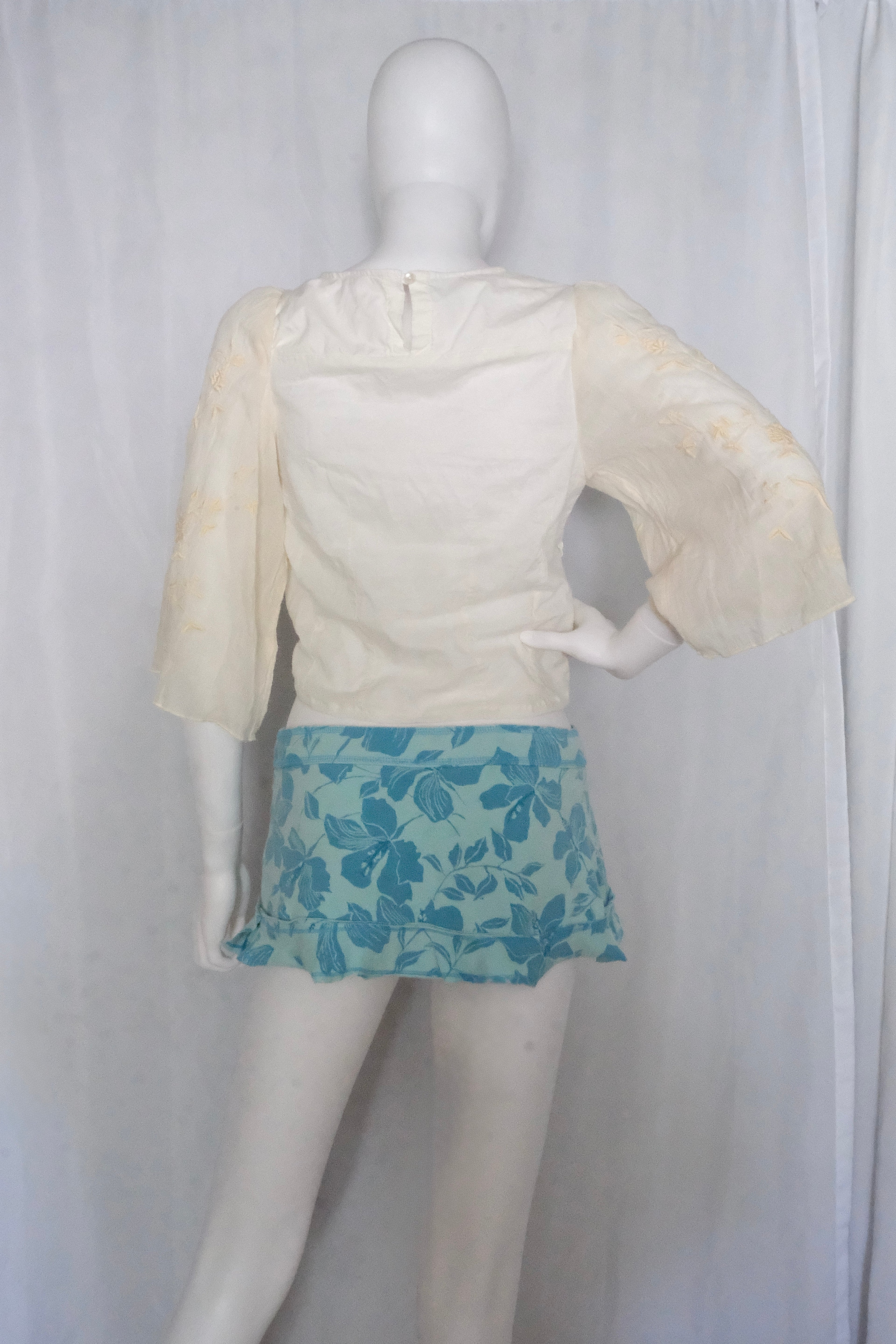 Aqua Tropical Micro Mini Skirt (S)
