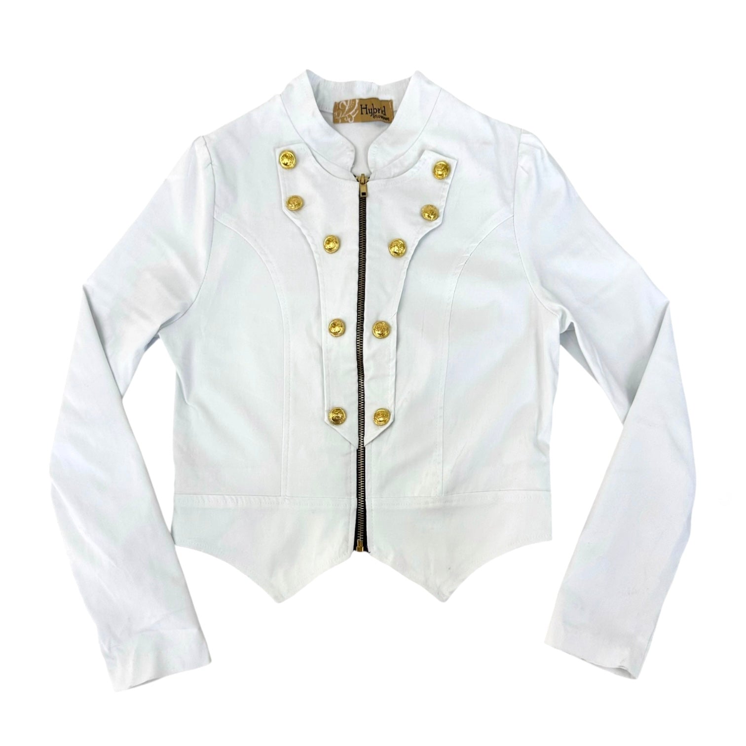 Military Style Zip Up Longsleeve (S)