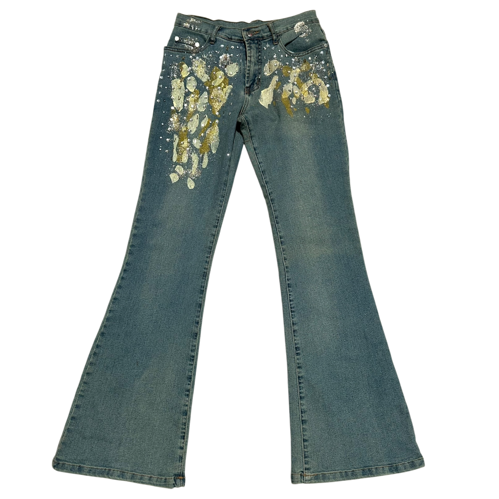 Y2K Embellished Flares (S)