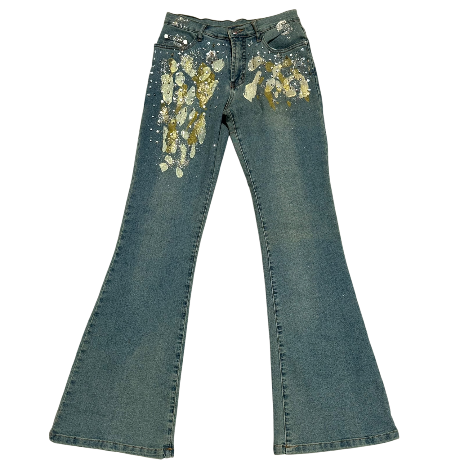 Y2K Embellished Flares (S)