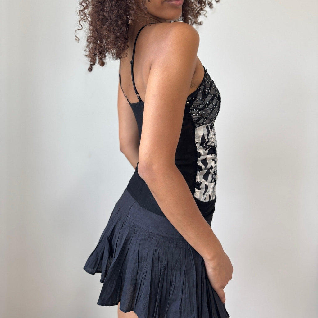 Vintage Euro Ruched Cami Top (XS/S)