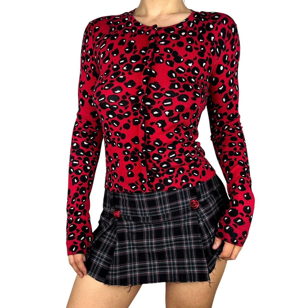 Diane von Furstenburg Leopard Cardigan (L)