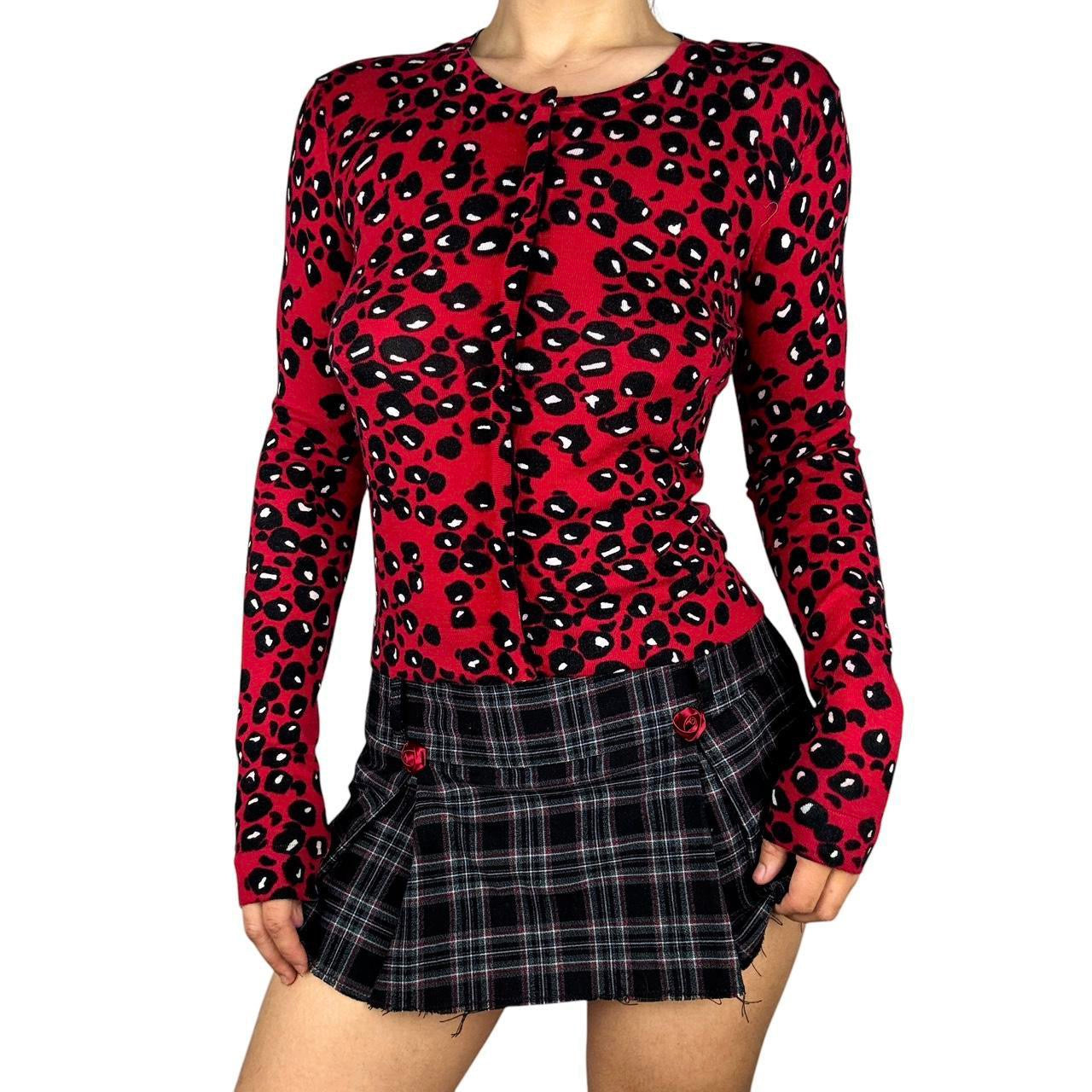 Diane von Furstenburg Leopard Cardigan (L)