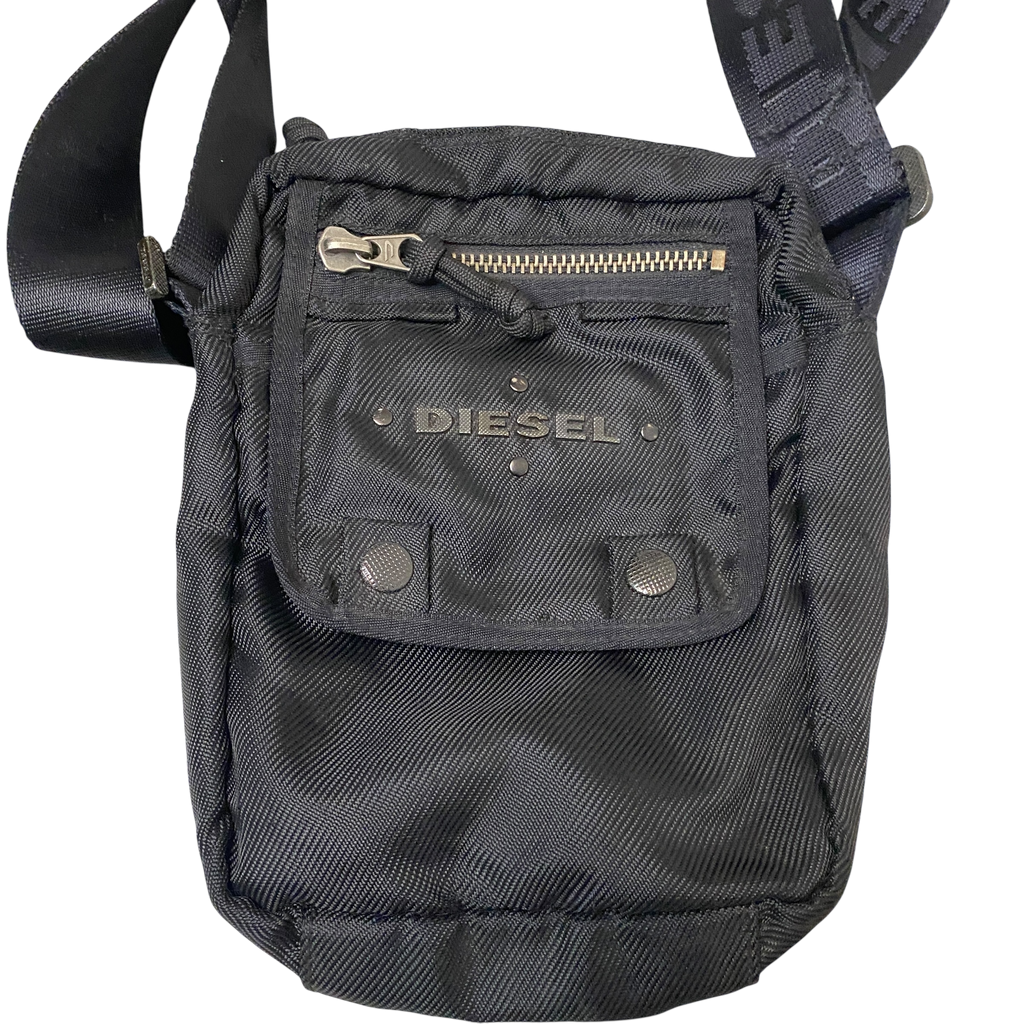 Vintage Diesel Black Utility Cross Body Bag