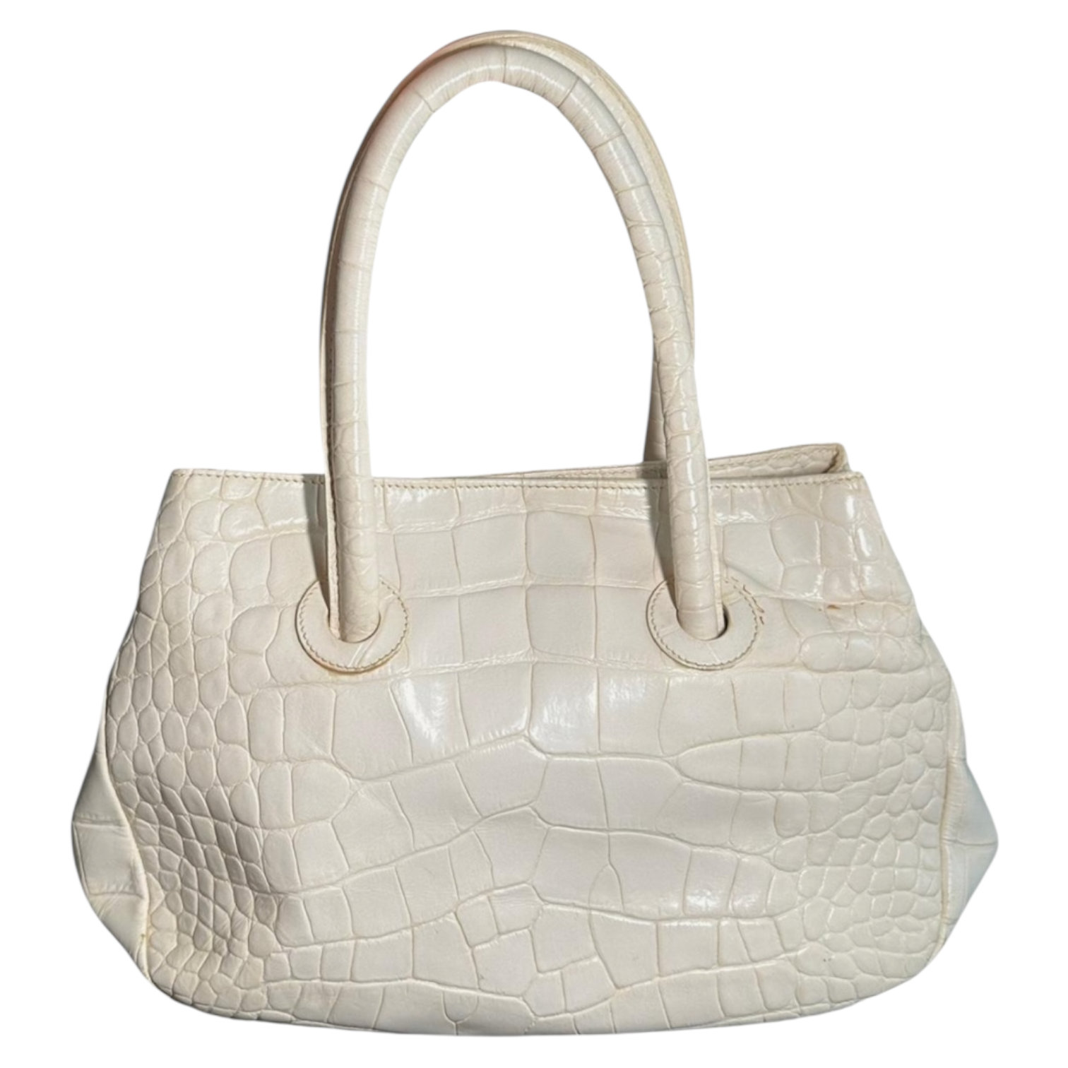 Vintage Italian Leather Furla Top Handle Bag