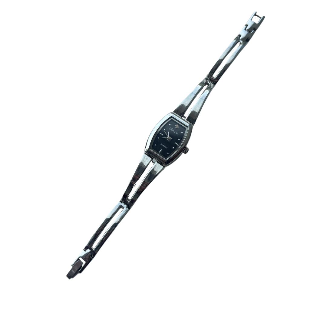 Black Dial Silver Chateau Watch