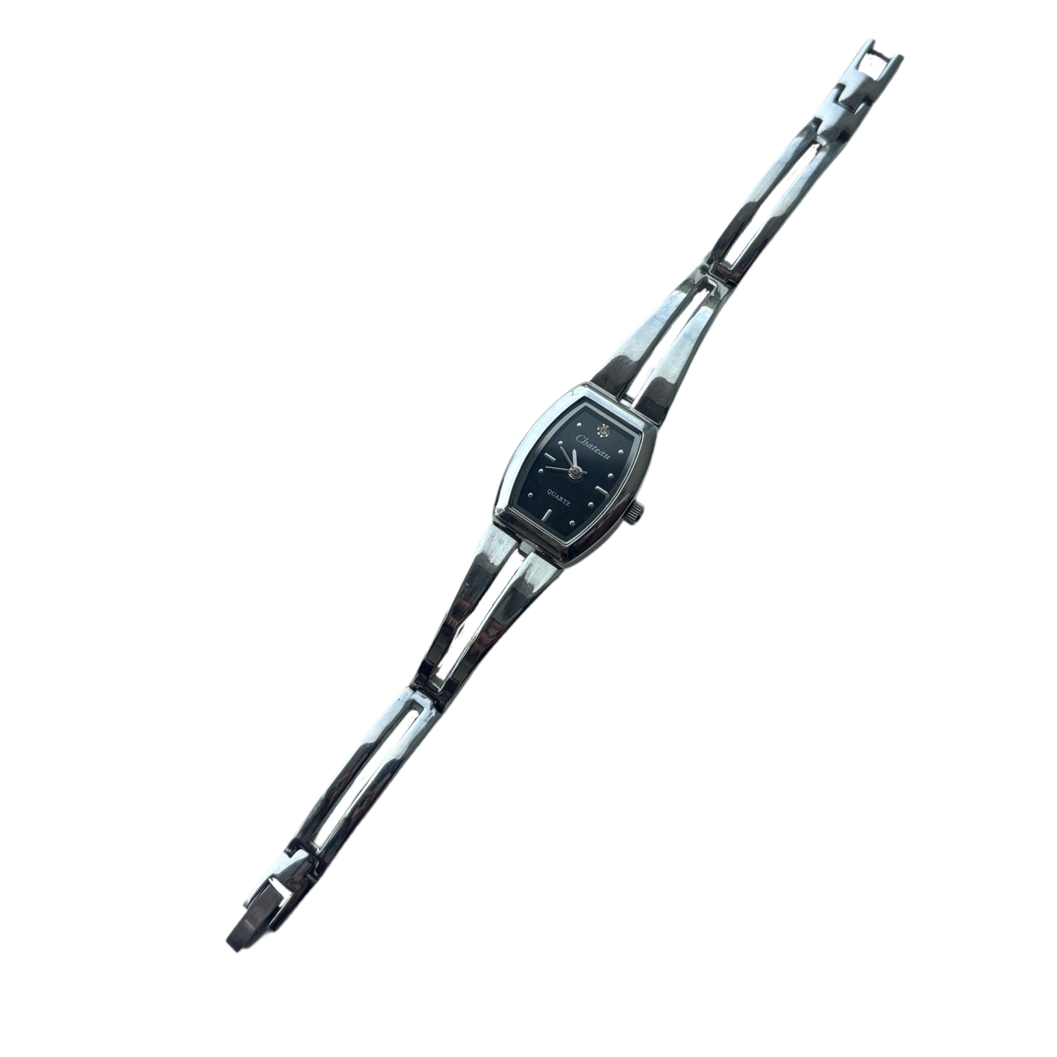 Black Dial Silver Chateau Watch