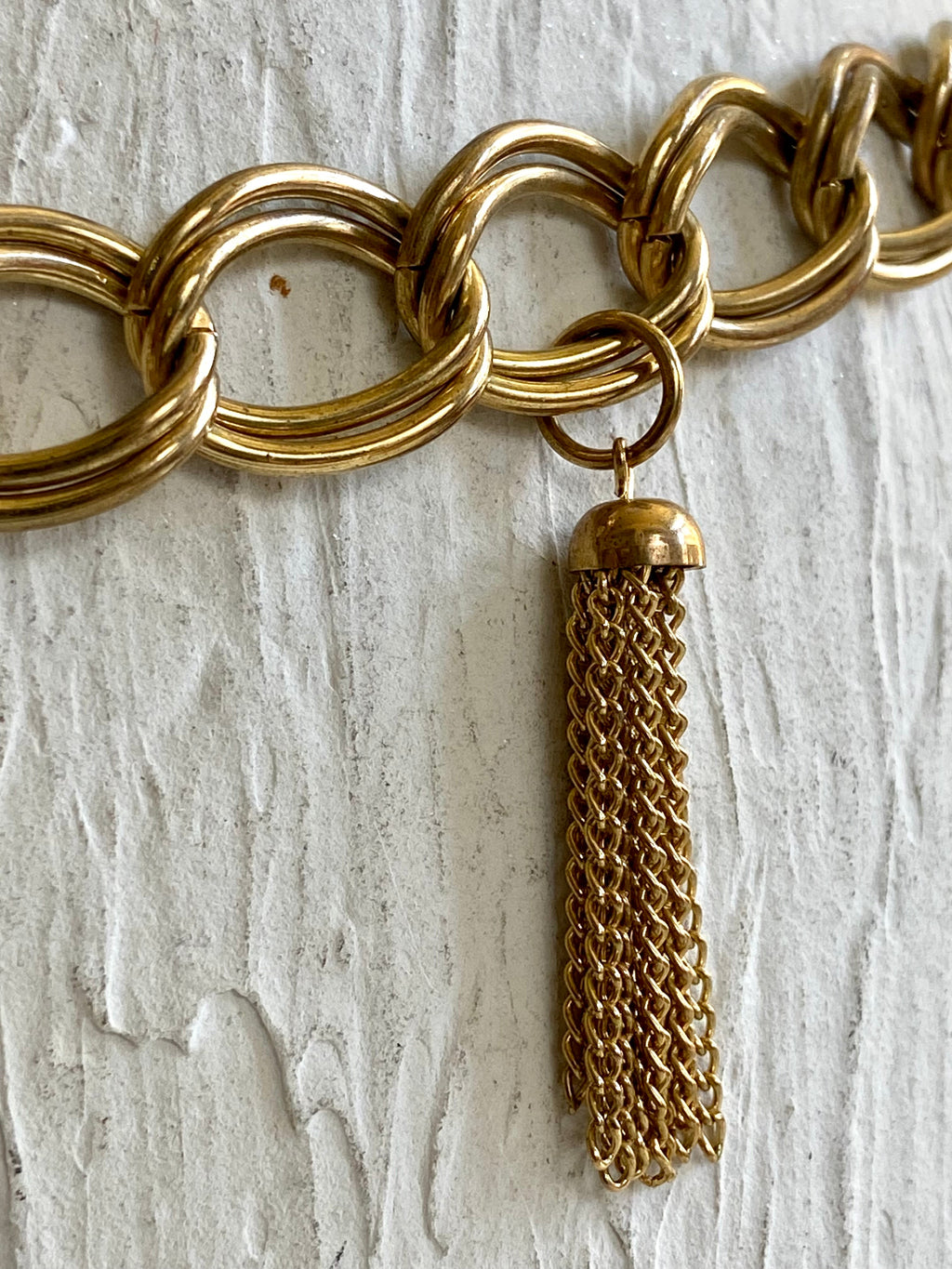 Vintage gold chain belt