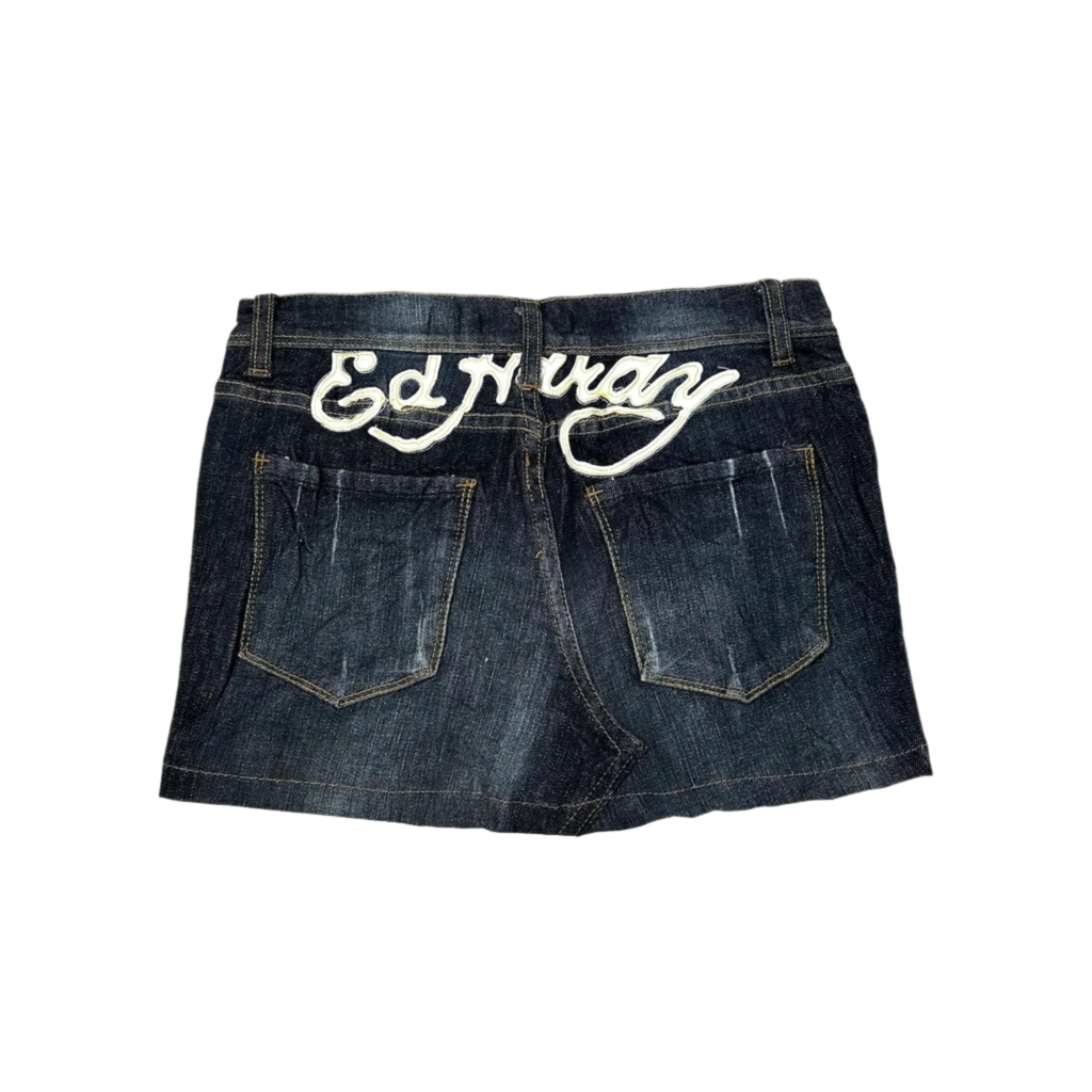 Ed Hardy Denim Mini Skirt (XS)