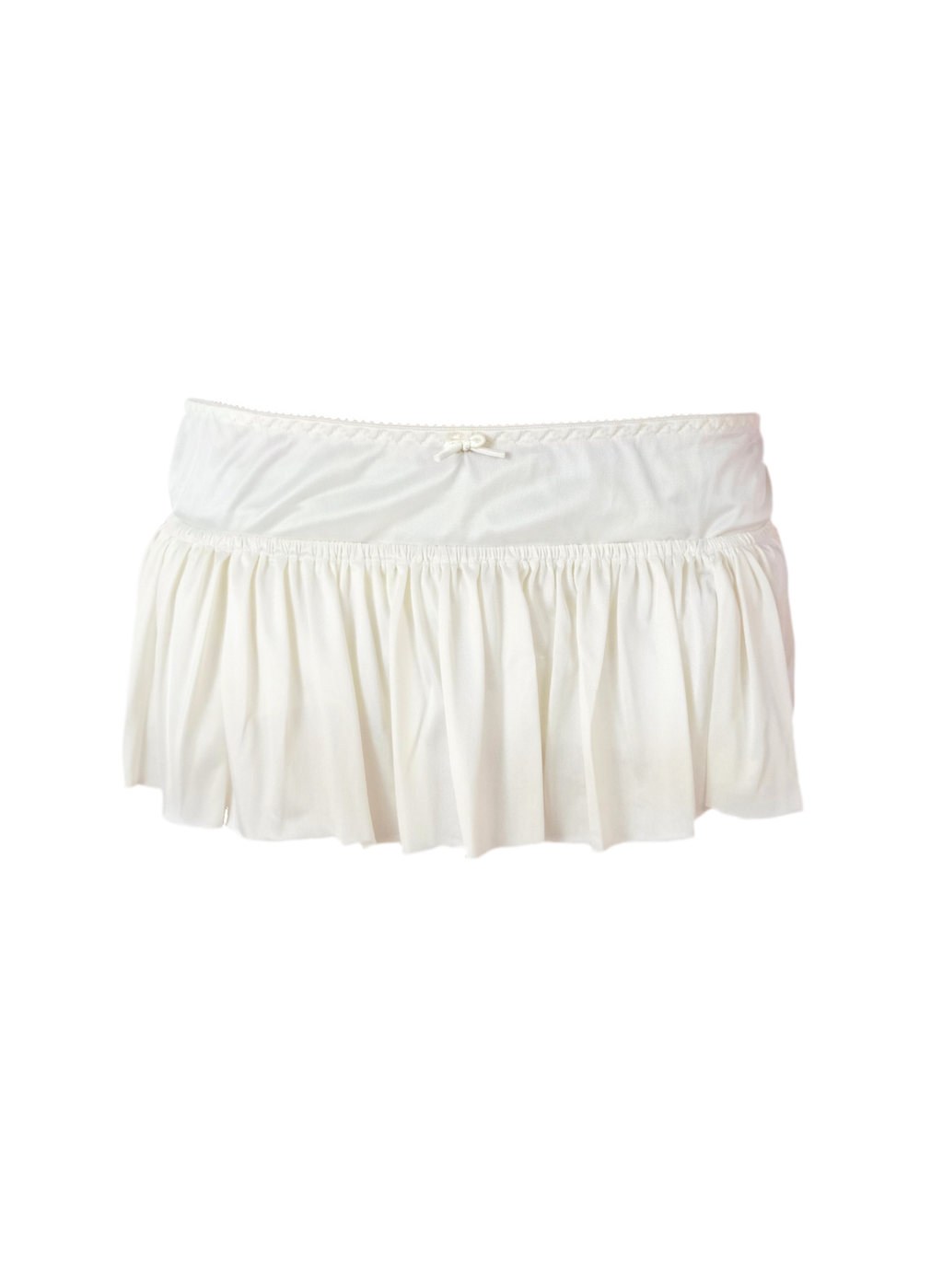 Vanilla Ribbon Micro Skirt (XS-L)