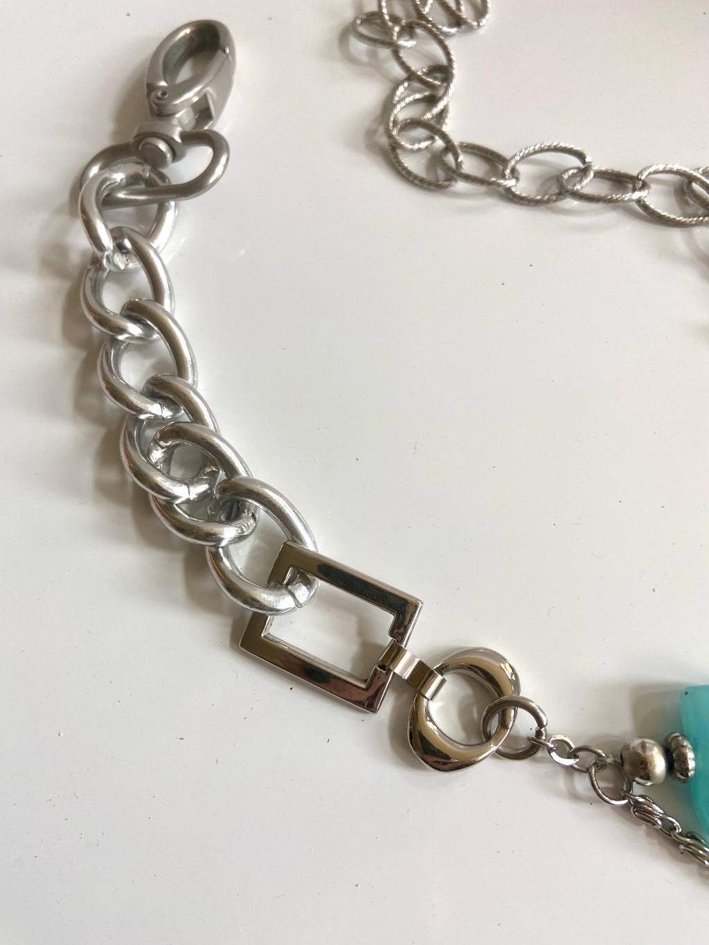 Beads and silver belt