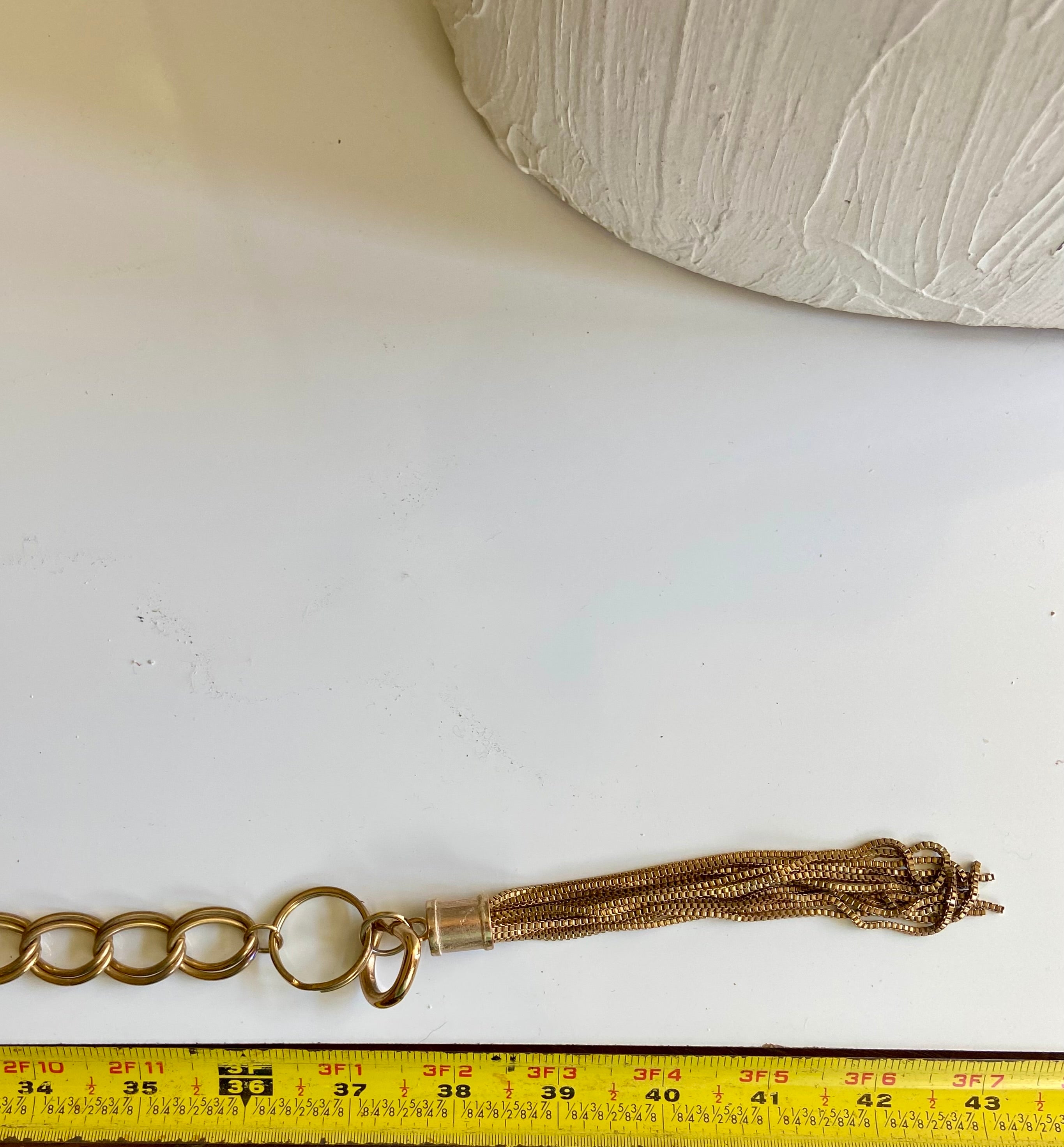 Vintage gold chain belt