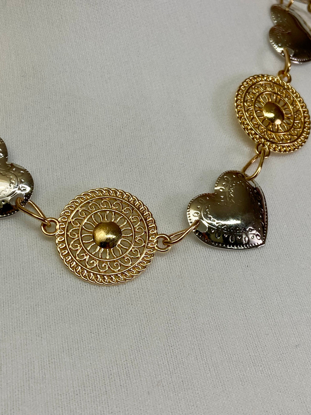 Circles & Hearts Necklace