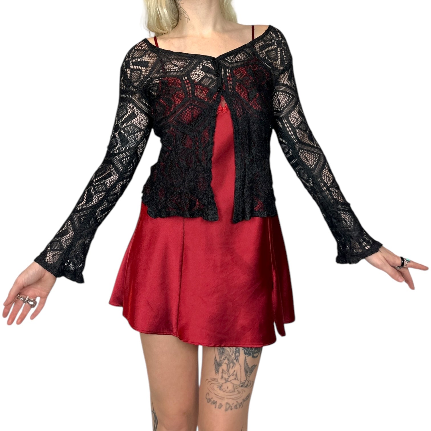 Vintage Crochet Longsleeve (S)