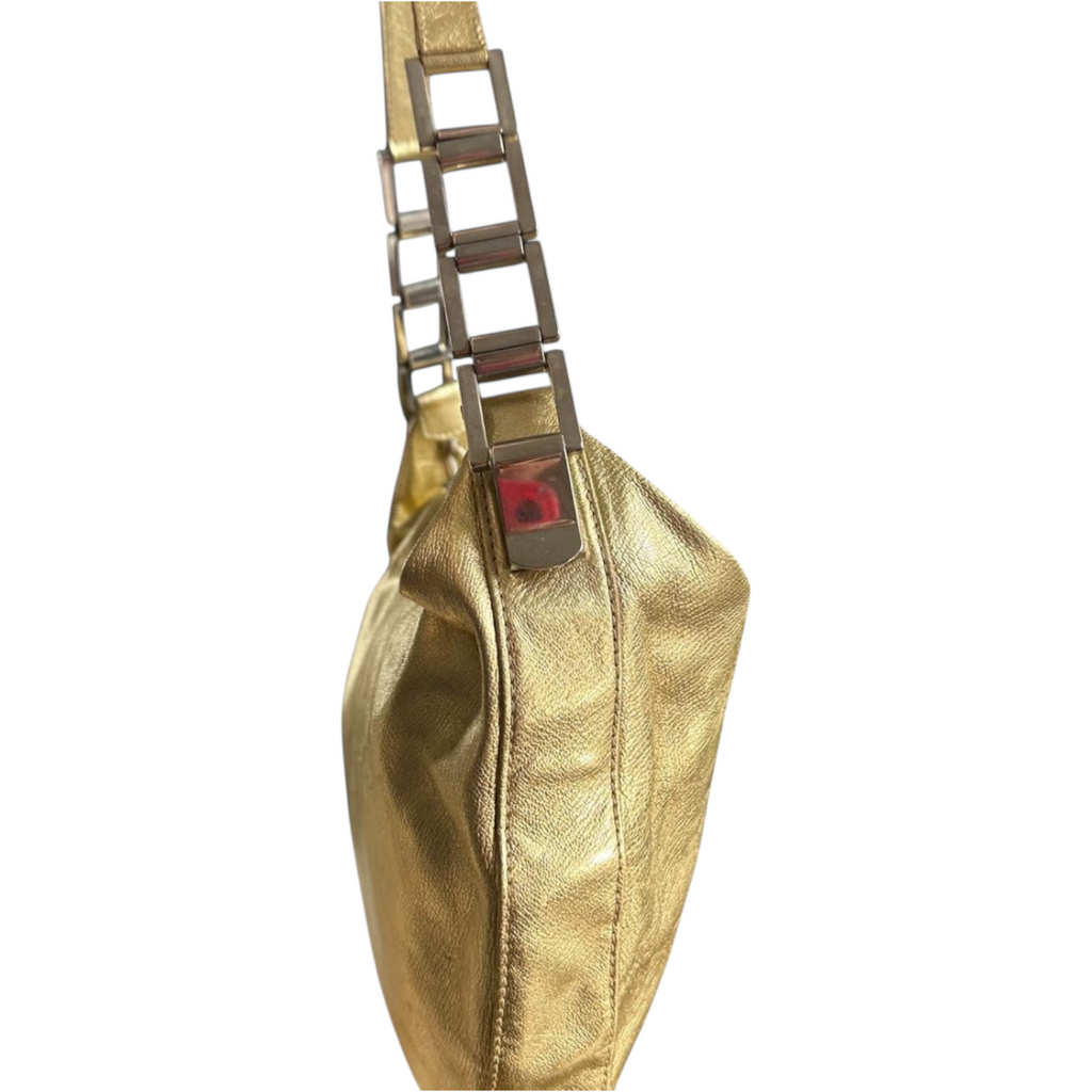 Rare 1980s Gold Moschino Redwall Bag