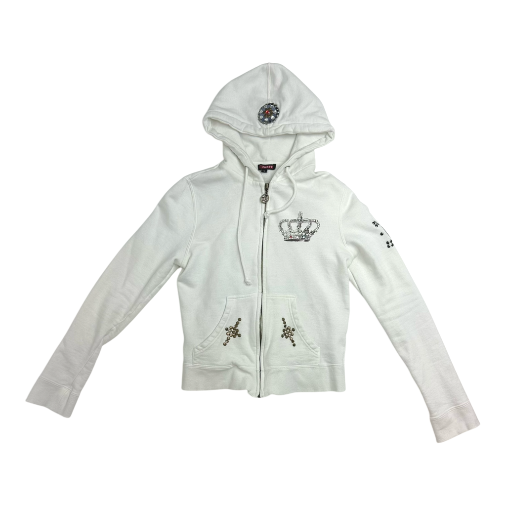 Y2K Studded Zip Up Hoodie (S)