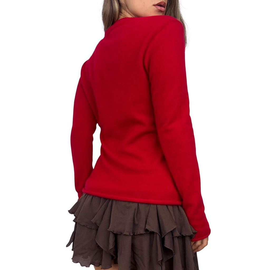 Upcycled Graphic Cashmere Sweater (M)