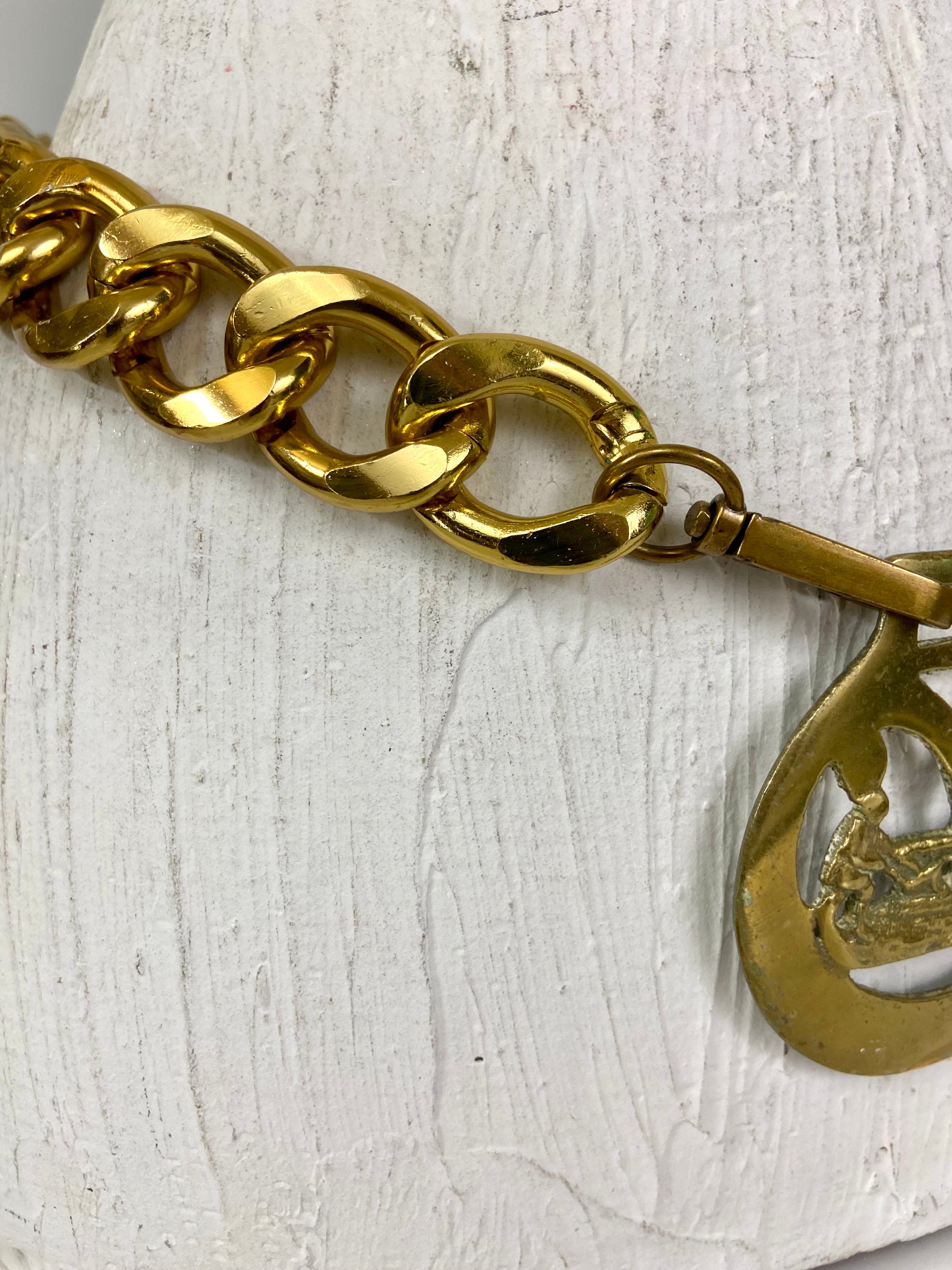 Vintage Brass Piece in a Belt