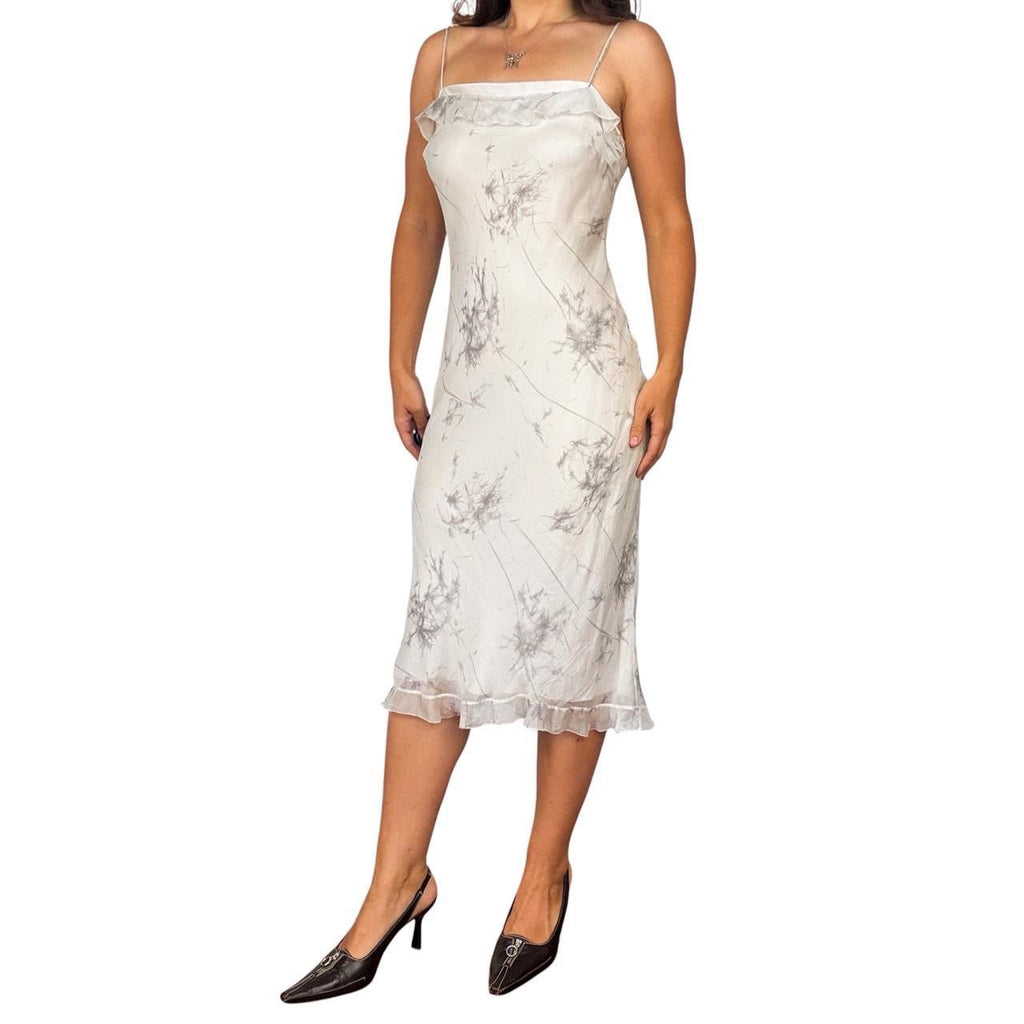 90s Ethereal Silk Midi Dress (S)