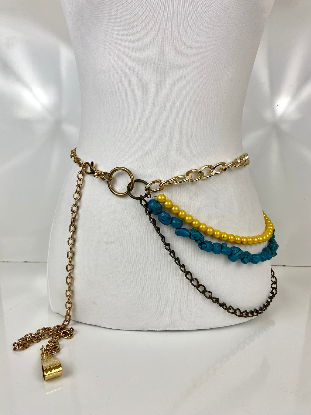 Fun colors layered belt