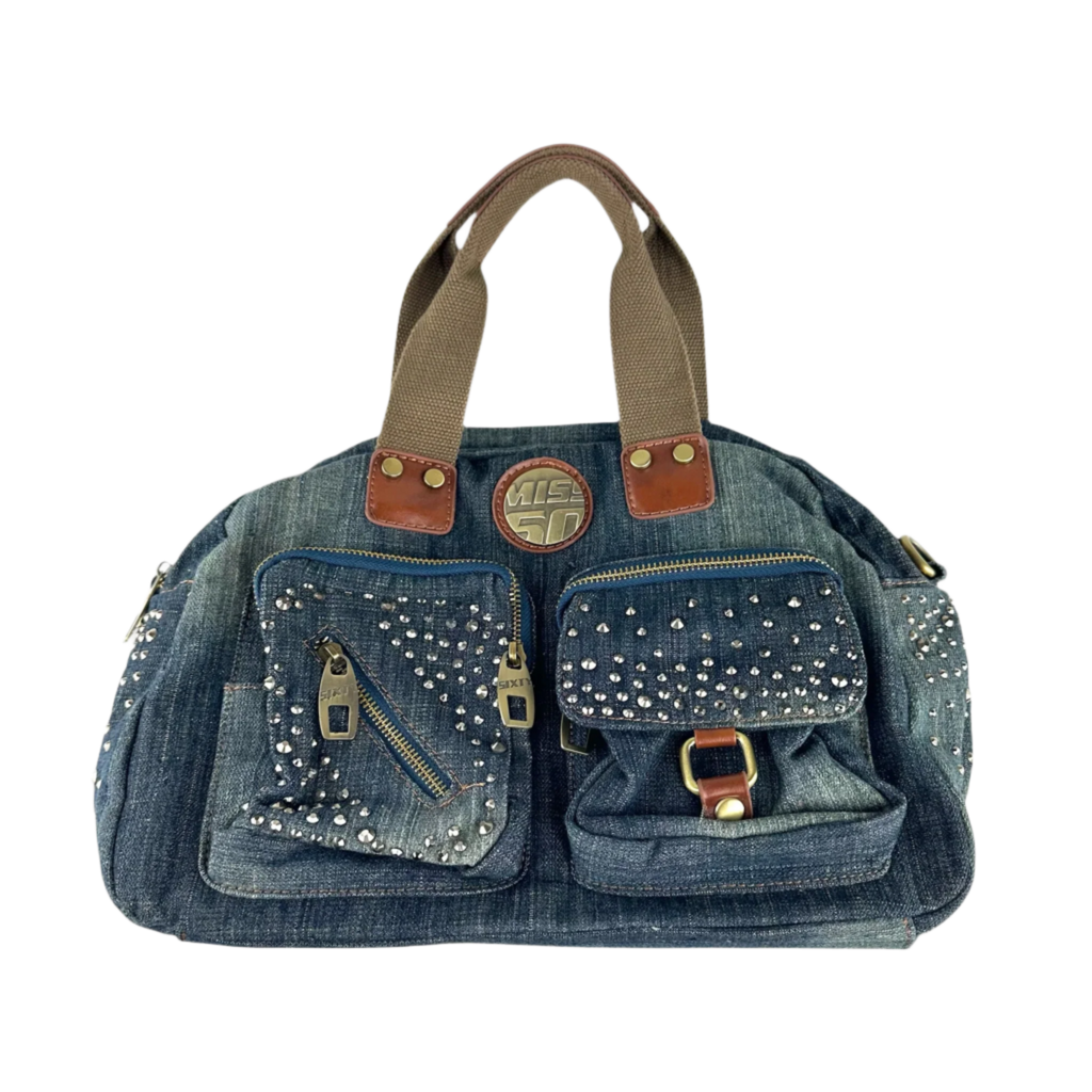 Miss Sixty Denim Studded Bag
