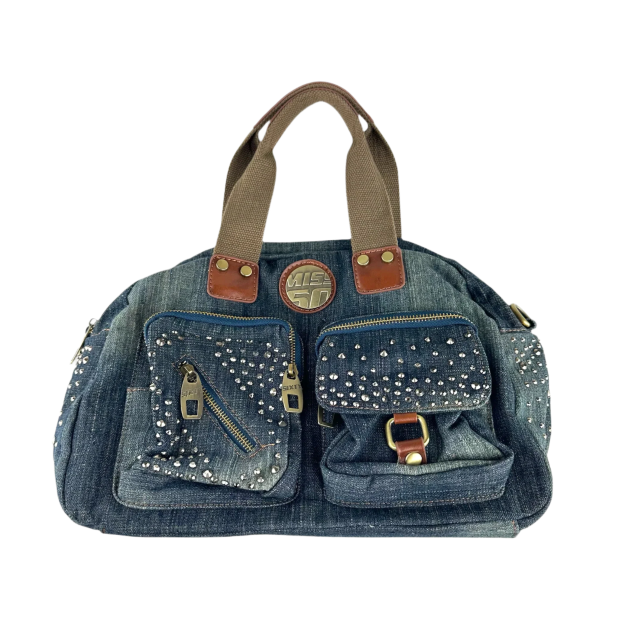 Miss Sixty Denim Studded Bag
