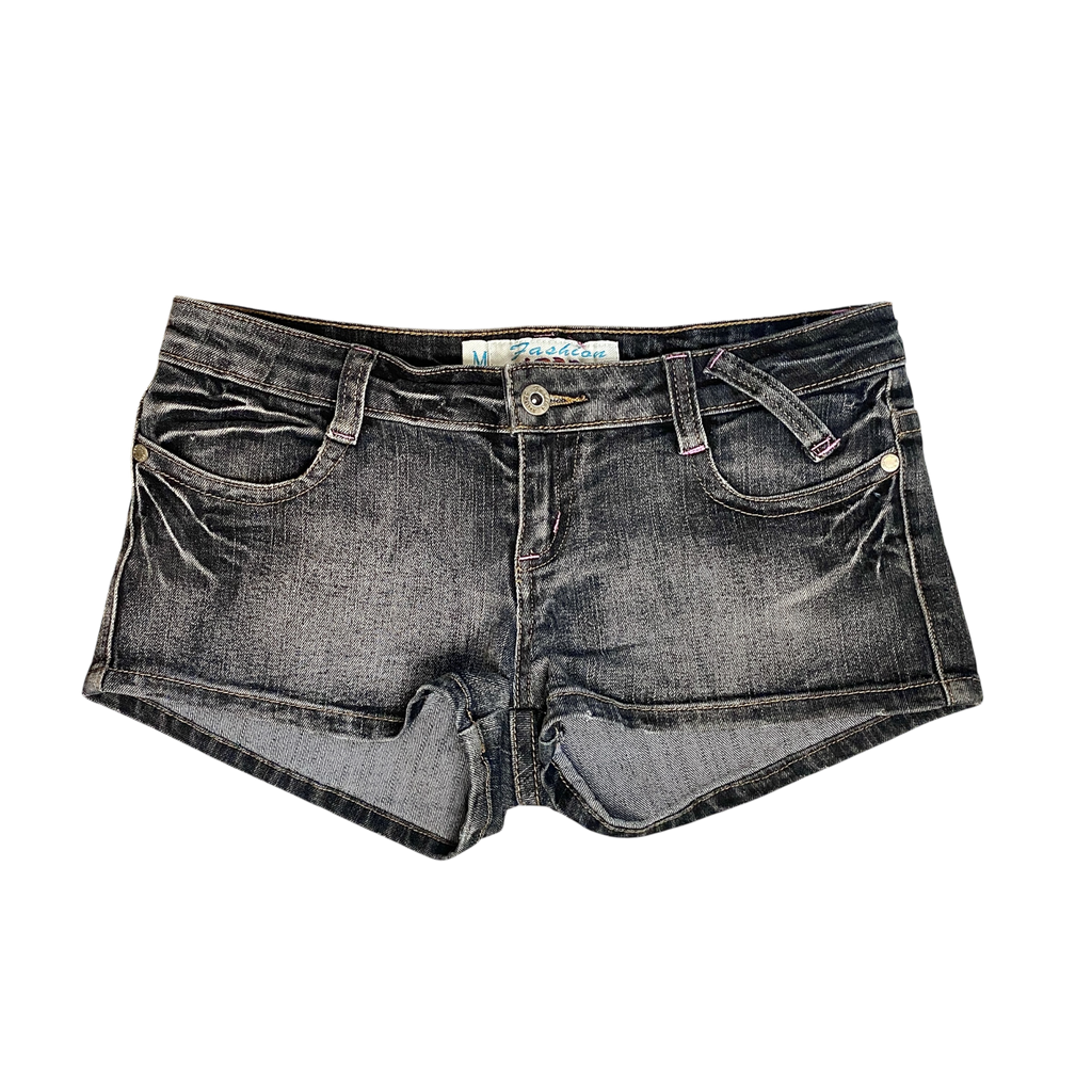 Vintage Grey Denim Booty Shorts (S/M)