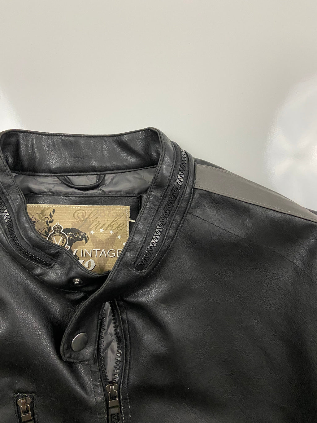 Vintage 72 Motorcycle Leather Jacket (2X)