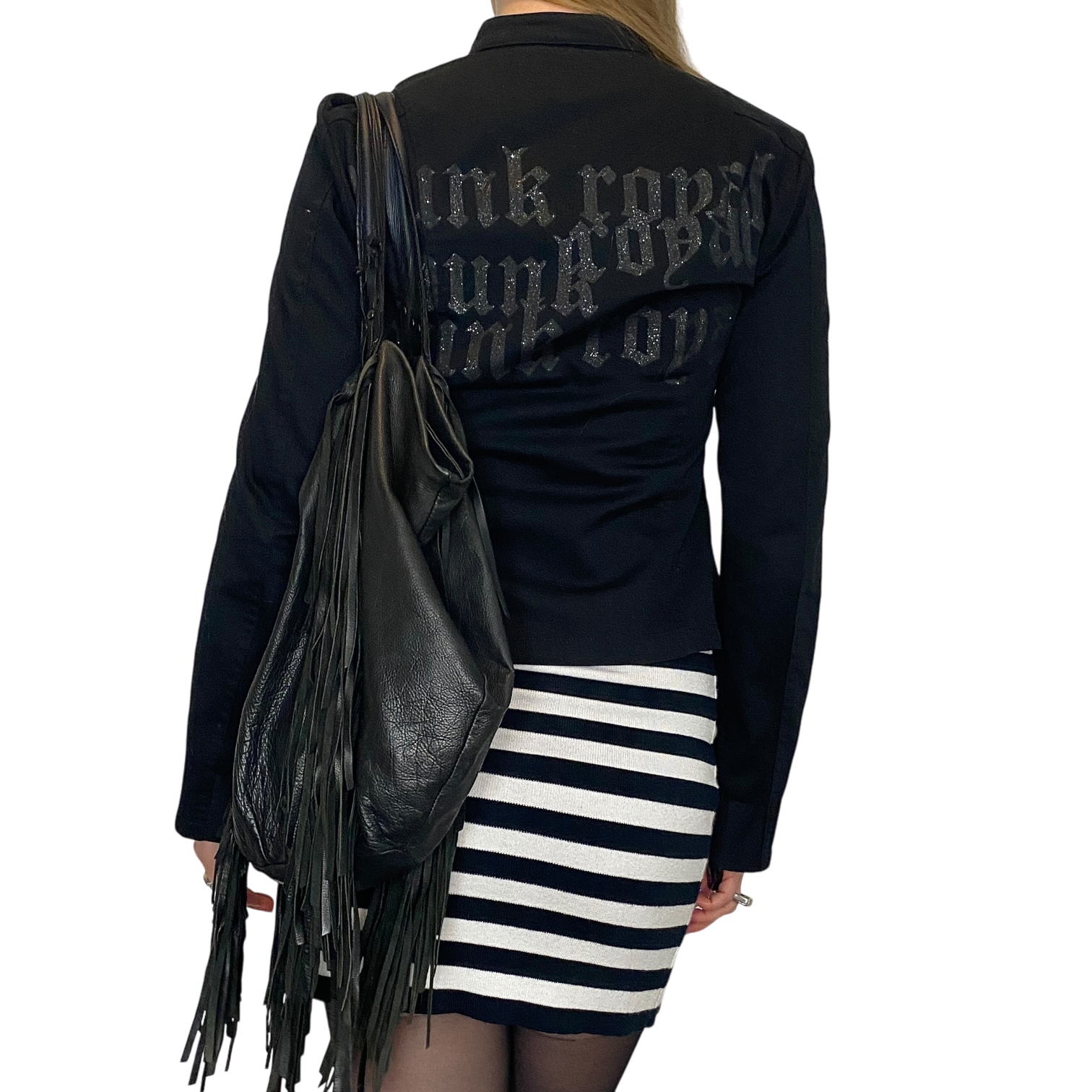 Vintage Grunge Military Jacket (S/M)