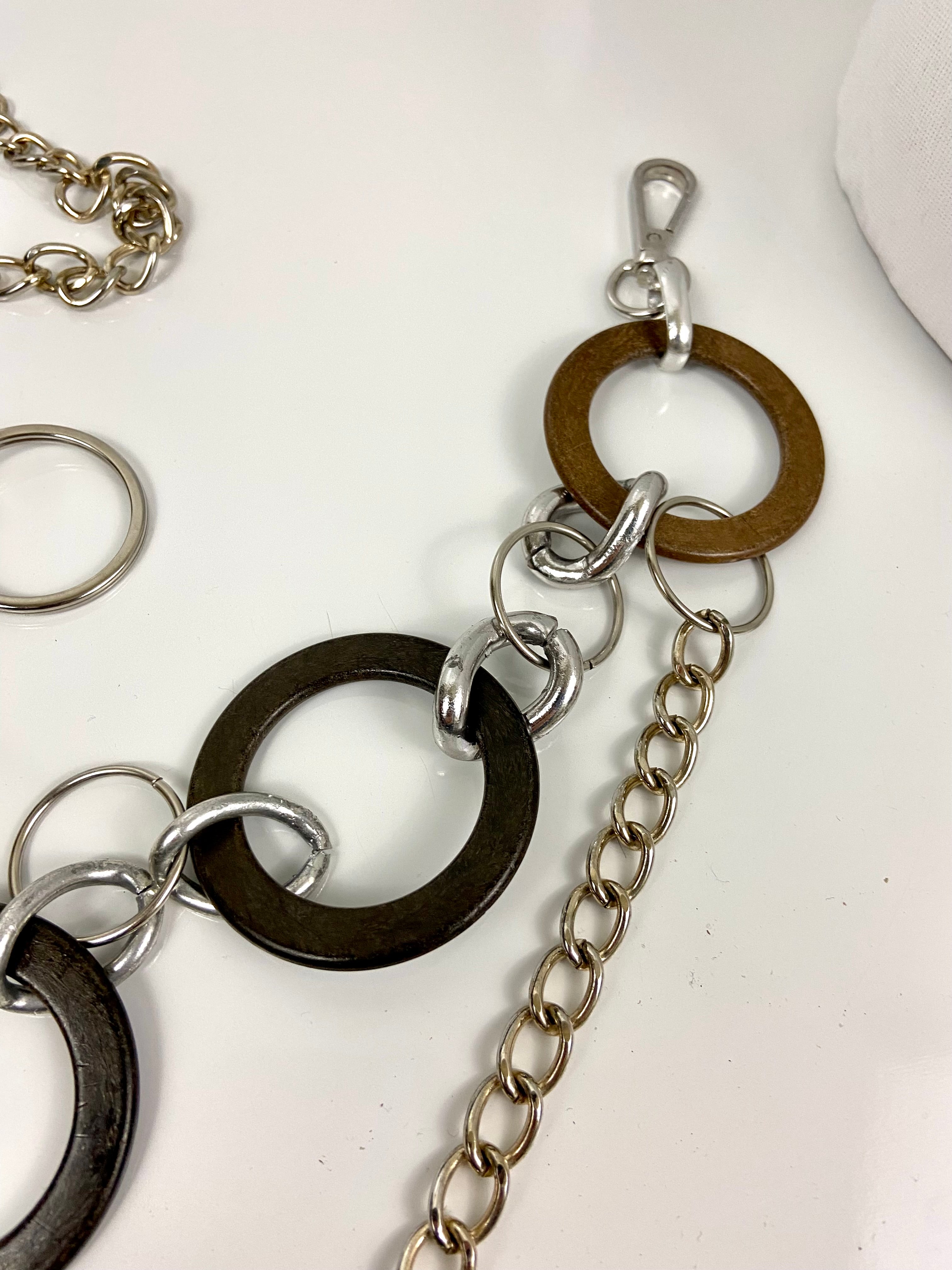 Two Toned Circles Layered Belt