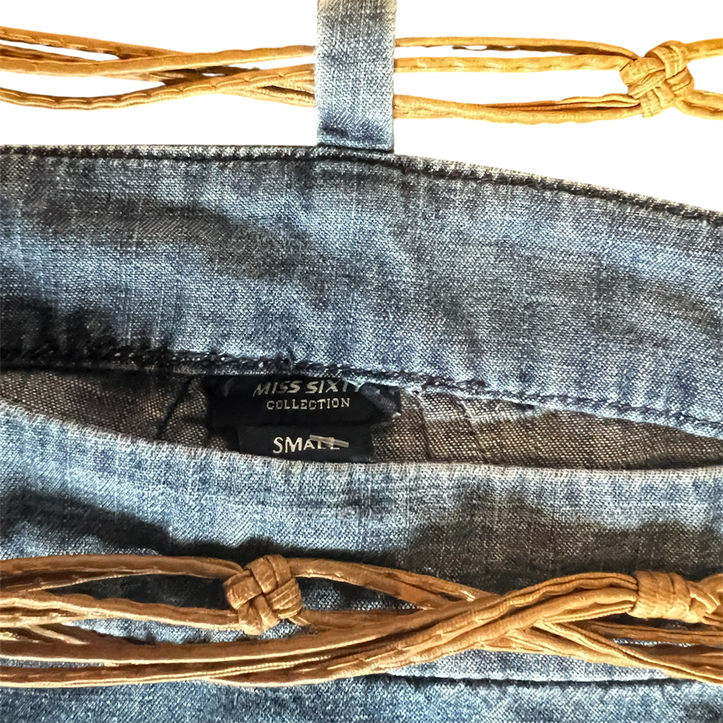 Miss Sixty Tied Denim Halter (S)