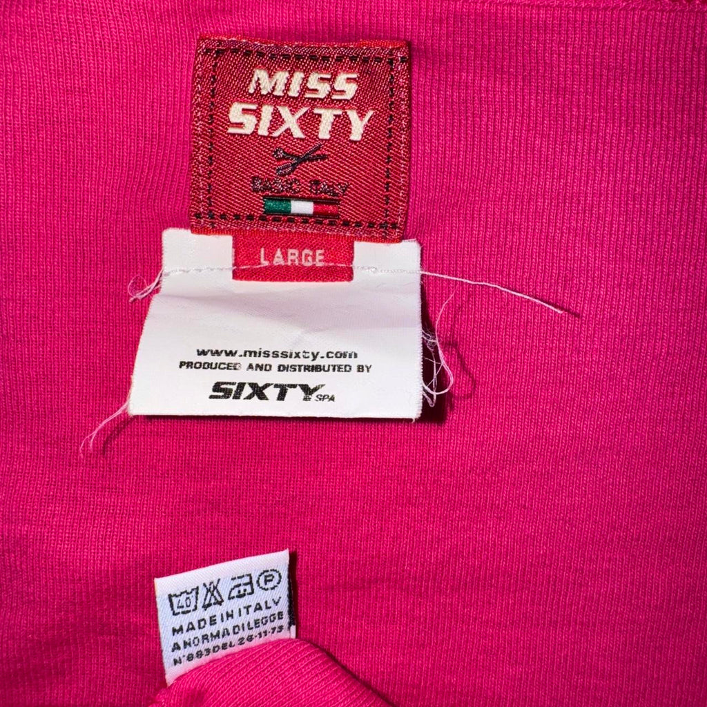 Miss Sixty Fishnet Detail Graphic Tee (M)