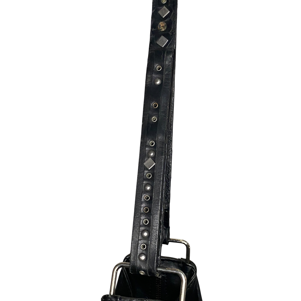 Vintage Black Leather Diesel Bag