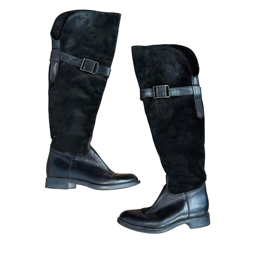 Vintage Suede & Leather Riding Boots (7)