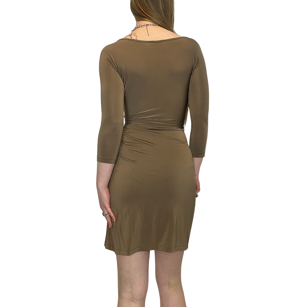 Vintage Just Cavalli Brown Slinky Dress (S)